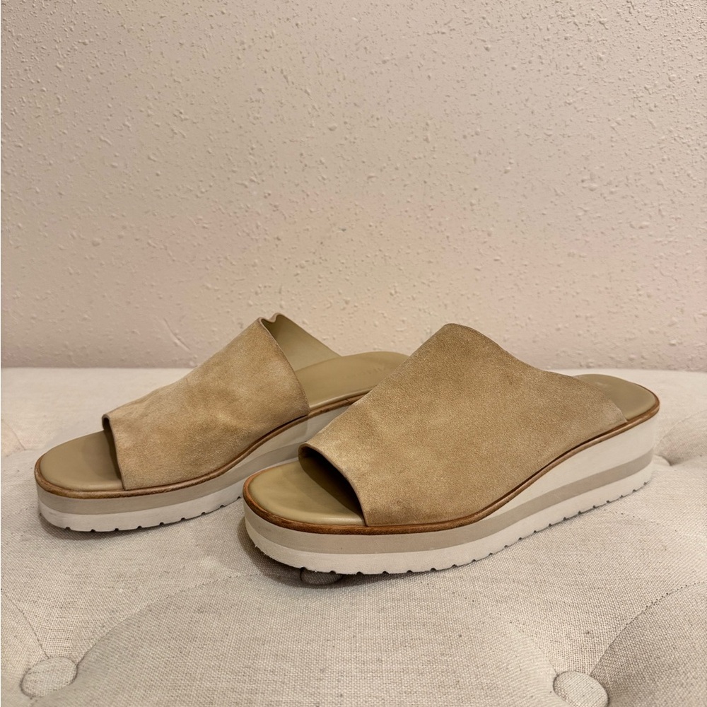 Vince Sarria Tan Platform Sandals 8/38